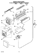 ICEMAKER PARTS, OPTIONAL PARTS (NOT INCLUDED) Diagram and Parts List for KSRG25FKBT16  KitchenAid Refrigerator