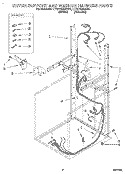 DRYER SUPPORT AND WASHER HARNESS Diagram and Parts List for LTG7245AN0  Whirlpool Washer Dryer Combo