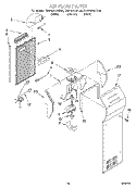 AIR FLOW Diagram and Parts List for KSRP22QDBL00  KitchenAid Refrigerator