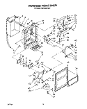 DISPENSER FRONT Diagram and Parts List for ED25DWXTM01  Whirlpool Refrigerator