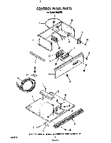 Control Panel Diagram and Parts List for B9907*0  Roper Range