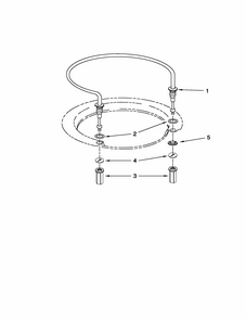 Heater Parts Diagram and Parts List for 66513299K111  Kenmore Dishwasher