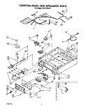 Part Location Diagram of 3393364 Whirlpool HARNS-WIRE