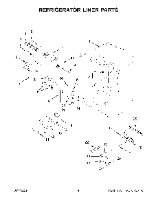 Refrigerator Liner Parts Diagram and Parts List for KRFC300ESS07  KitchenAid Refrigerator