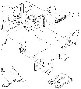 Air flow and control Diagram and Parts List for 1068750511-AC  Kenmore Air Conditioner