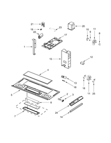 Interior And Ventilation Parts Diagram and Parts List for WMH31017FS0  Whirlpool Microwave