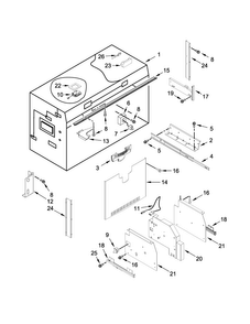 Freezer Liner Parts Diagram and Parts List for KBFN502EBS01  KitchenAid Refrigerator