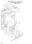 REFRIGERATOR LINER Diagram and Parts List for ED25GWXEW00  Whirlpool Refrigerator