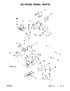 Control Panel Parts Diagram and Parts List for KUIX535HPS01  KitchenAid Ice Maker