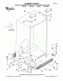 CABINET PARTS Diagram and Parts List for ED5LHAXWB00  Whirlpool Refrigerator