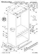 CABINET, LITERATURE Diagram and Parts List for KBLC36MHT01  KitchenAid Refrigerator