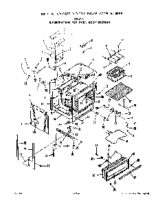 Oven Body Diagram and Parts List for 2492*1A  Roper Range