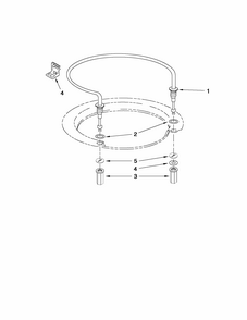 Heater Parts Diagram and Parts List for 66513033K112  Kenmore Dishwasher