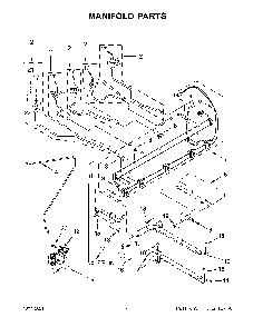 Manifold Parts Diagram and Parts List for KFGG500EBS4  KitchenAid Range