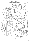LINER Diagram and Parts List for RT18DKXEN05  Roper Refrigerator