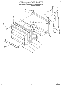FREEZER DOOR Diagram and Parts List for KTRS25QAWH12  KitchenAid Refrigerator