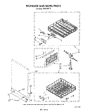 DISH RACK AND PANEL Diagram and Parts List for DU8700XT5  Whirlpool Dishwasher