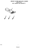 WIRE HARNESS AND COMPONENTS Diagram and Parts List for F7607W0  Roper Range