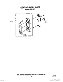 CONTROL PANEL Diagram and Parts List for MS1651XW1  Whirlpool Microwave