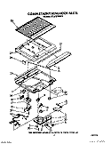 COMPARTMENT SEPARATOR Diagram and Parts List for RT18BKXWW01  Roper Refrigerator