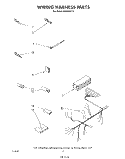 WIRING HARNESS Diagram and Parts List for DU8950XT0  Whirlpool Dishwasher