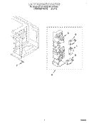 LATCH BOARD Diagram and Parts List for MT1151SGQ0  Whirlpool Microwave