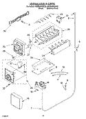 ICEMAKER PARTS Diagram and Parts List for KSRB22FKSS03  KitchenAid Refrigerator