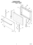 Part Location Diagram of WP98006793 Whirlpool Side Door Trim - Black