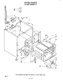 OVEN Diagram and Parts List for RHM988PW1  Whirlpool Range