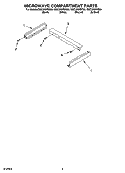 MICROWAVE COMPARTMENT PARTS Diagram and Parts List for GMC305PDS09  Whirlpool Microwave Oven Combo