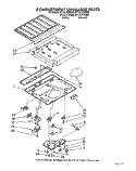 COMPARTMENT SEPARATOR Diagram and Parts List for ET14LKXXN00  Whirlpool Refrigerator