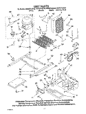 UNIT PARTS Diagram and Parts List for KSRS27ILSS03  KitchenAid Refrigerator