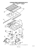 COMPARTMENT SEPARATOR Diagram and Parts List for ET25DMXWF00  Whirlpool Refrigerator