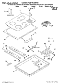 SECTION Diagram and Parts List for KECC507KSS0  KitchenAid Cooktop