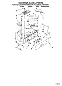 CONTROL PANEL PARTS Diagram and Parts List for KUIS18NNJB6  KitchenAid Ice Maker