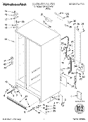 CABINET, LITERATURE Diagram and Parts List for KSFS20QEWH2  KitchenAid Refrigerator