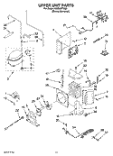 UPPER UNIT PARTS Diagram and Parts List for KSSS42FTX02  KitchenAid Refrigerator