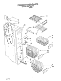 FREEZER LINER Diagram and Parts List for 3XED7SHGKB00  Whirlpool Refrigerator