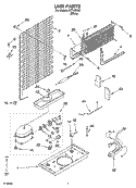 UNIT PARTS Diagram and Parts List for IKT162302  Inglis Refrigerator