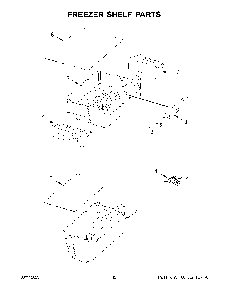 Freezer Shelf Parts Diagram and Parts List for KBBX104EPA04  KitchenAid Refrigerator