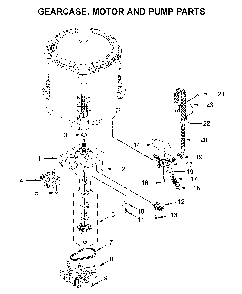 Gearcase, motor and pump parts Diagram and Parts List for WTW6120HC0  Whirlpool Washer