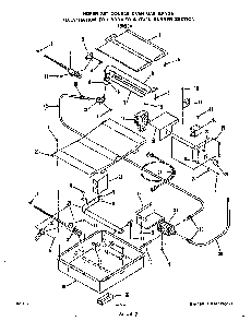 Broiler And Oven Burner Diagram and Parts List for 1885*3A  Roper Range