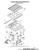 COMPARTMENT SEPARATOR Diagram and Parts List for RT20AKXVW01  Roper Refrigerator