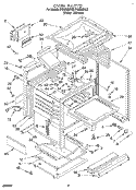 OVEN Diagram and Parts List for FGS385BL2  Roper Range