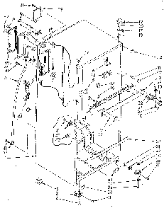 Cabinet Diagram and Parts List for ET16AKXSG10  Whirlpool Refrigerator