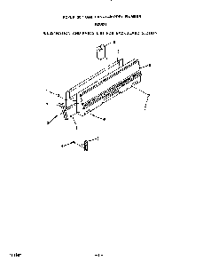 Backguard Diagram and Parts List for F4357W1  Roper Range