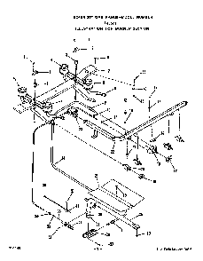 Burner Diagram and Parts List for F4357W1  Roper Range