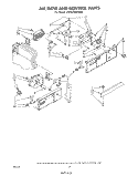 AIR FLOW AND CONTROL Diagram and Parts List for ED25EMXPWR1  Whirlpool Refrigerator