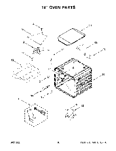 18" Oven Parts Diagram and Parts List for KFGC558JMB05  KitchenAid Range