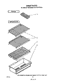 SHELF Diagram and Parts List for ET12NCXSW00  Whirlpool Refrigerator